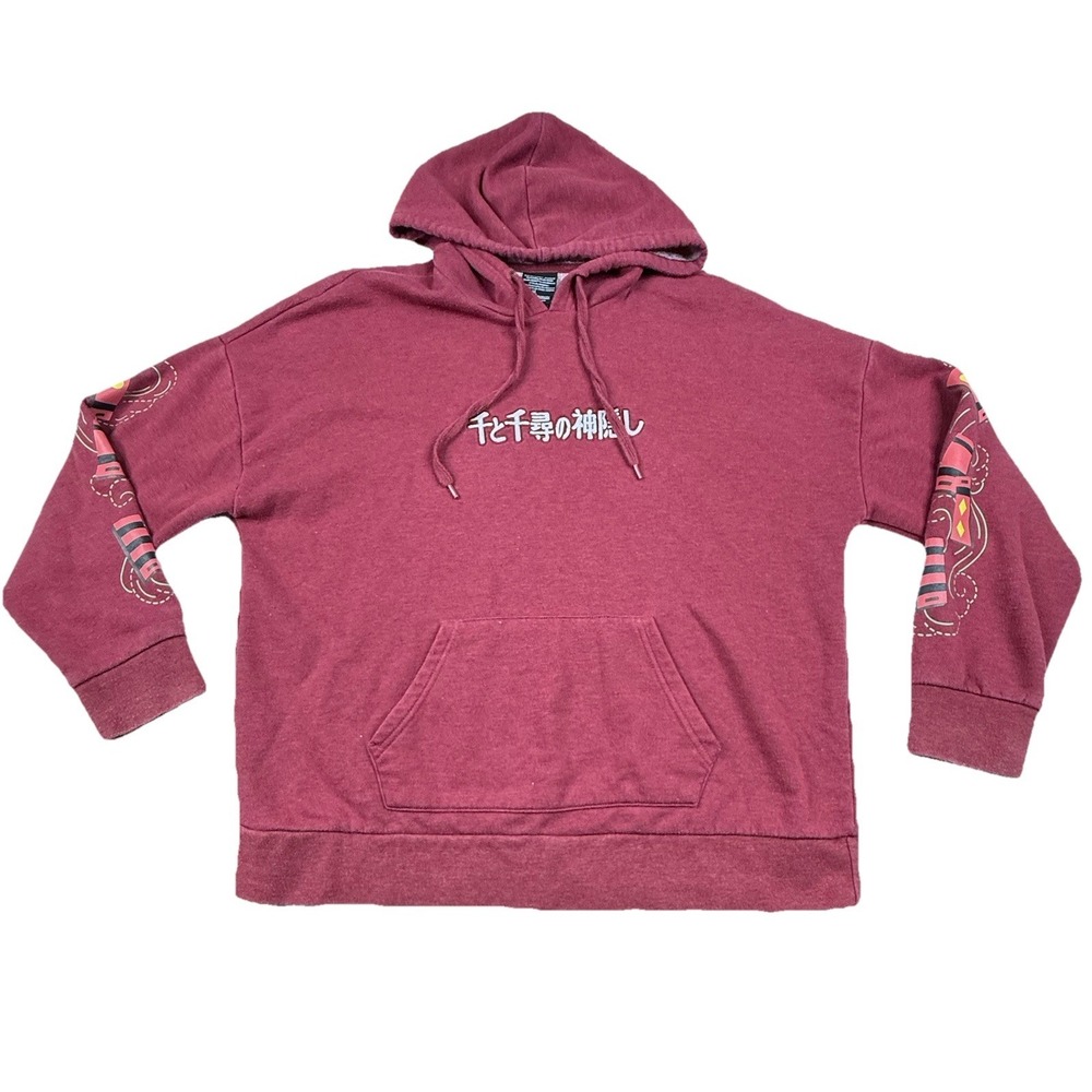 Spirited Away Studio Ghibli 2001‎ Bathhouse Aburaya Hoodie Maroon Men's Large